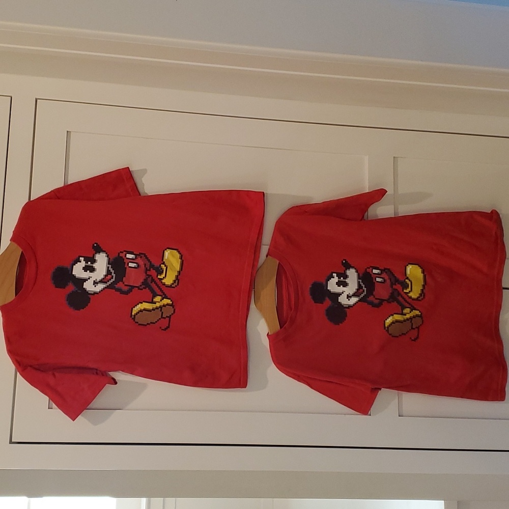 Lot Of 2 Disney Mickey Mouse Tshirt Size 8